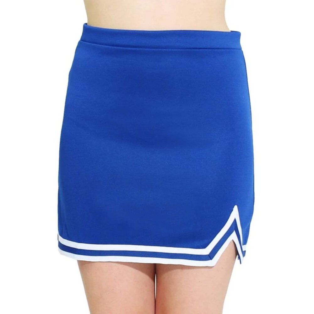 NEW Danzcue Women's A-Line Cheerleading Skirt Blue Sizes Large and XL